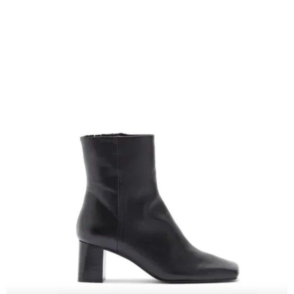 & Other Stories Odette Square Toe Boot Black Dark Womens Size US 5